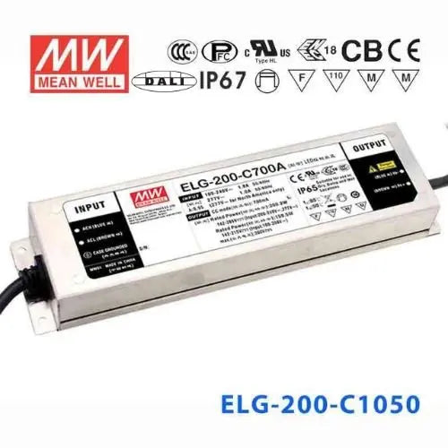 ELG-200-C1050DA MEAN WELL Power Supply | HTD Electronics