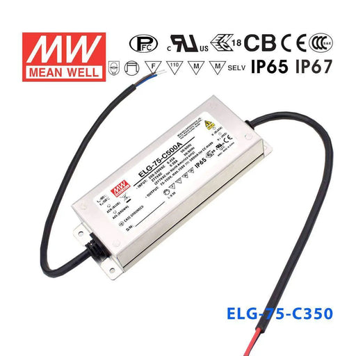 ELG-75-C350AB MEAN WELL Power Supply | HTD Electronics