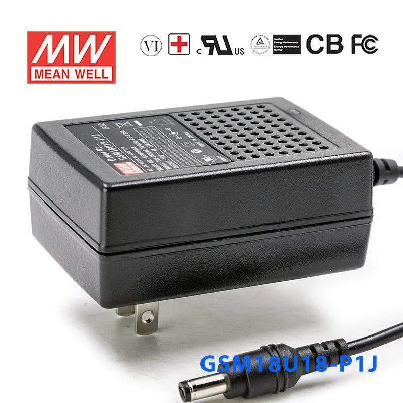 GSM18U18-P1J MEAN WELL Power Supply | HTD Electronics