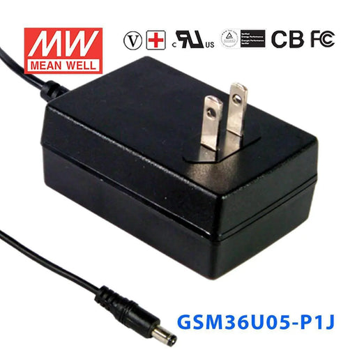 GSM36U05-P1J MEAN WELL Power Supply | HTD Electronics