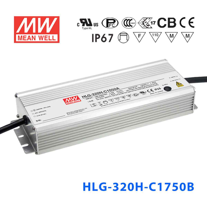 HLG-320H-C1750AB MEAN WELL Power Supply | HTD Electronics