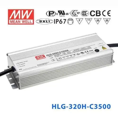 HLG-320H-C3500DA MEAN WELL Power Supply | HTD Electronics