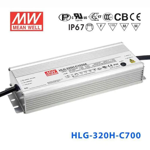 HLG-320H-C700B MEAN WELL Power Supply | HTD Electronics