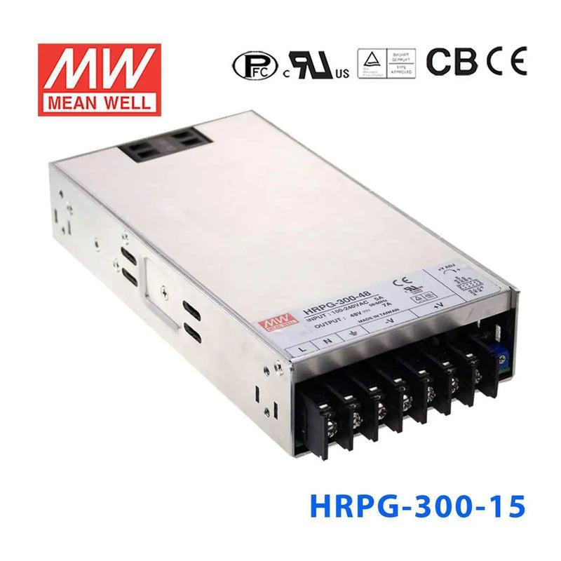 HRPG-300-15 MEAN WELL Power Supply | HTD Electronics