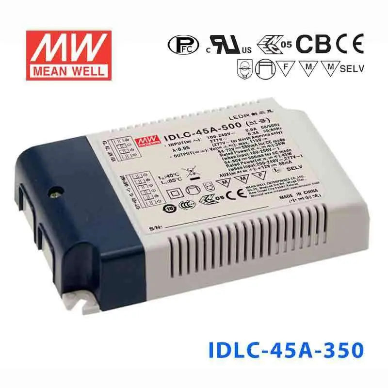 IDLC-45A-350 MEAN WELL Power Supply | HTD Electronics