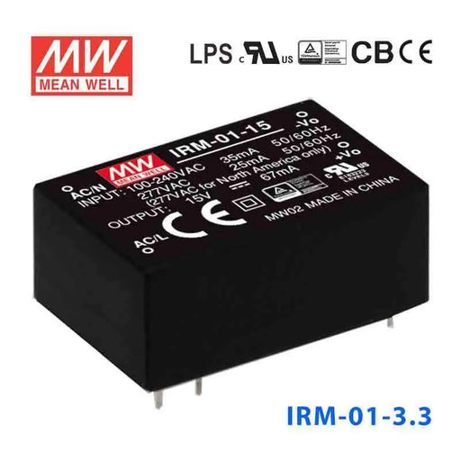 IRM-01-3.3 MEAN WELL Power Supply | HTD Electronics