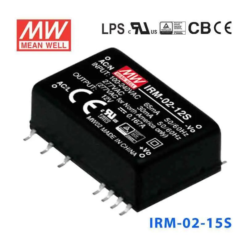 IRM-02-15S MEAN WELL Power Supply | HTD Electronics