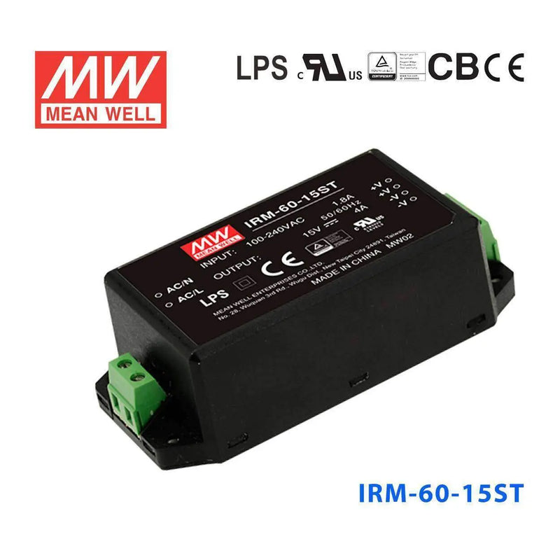 IRM-60-15ST MEAN WELL Power Supply | HTD Electronics