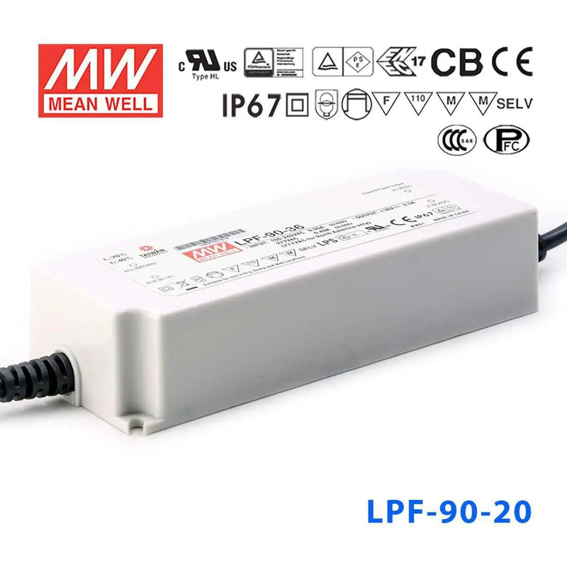 LPF-90-20 MEAN WELL Power Supply | HTD Electronics