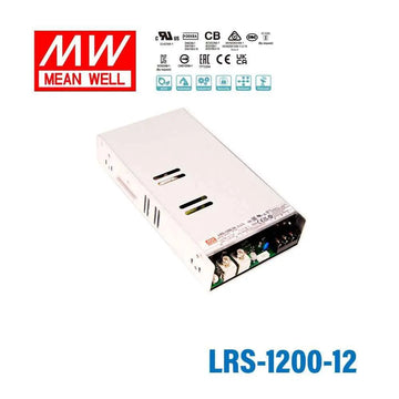 LRS-1200-12 Fuente de alimentación cerrada MEAN WELL | HTD Electronics