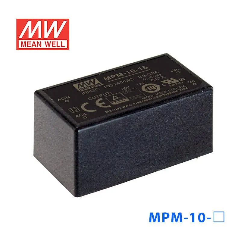 MPM-10-15 MEAN WELL Power Supply | HTD Electronics