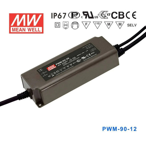 PWM-90-12 MEAN WELL Power Supply | HTD Electronics